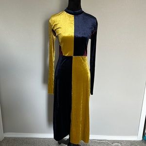 NWOT Zara velvet maxi  dress